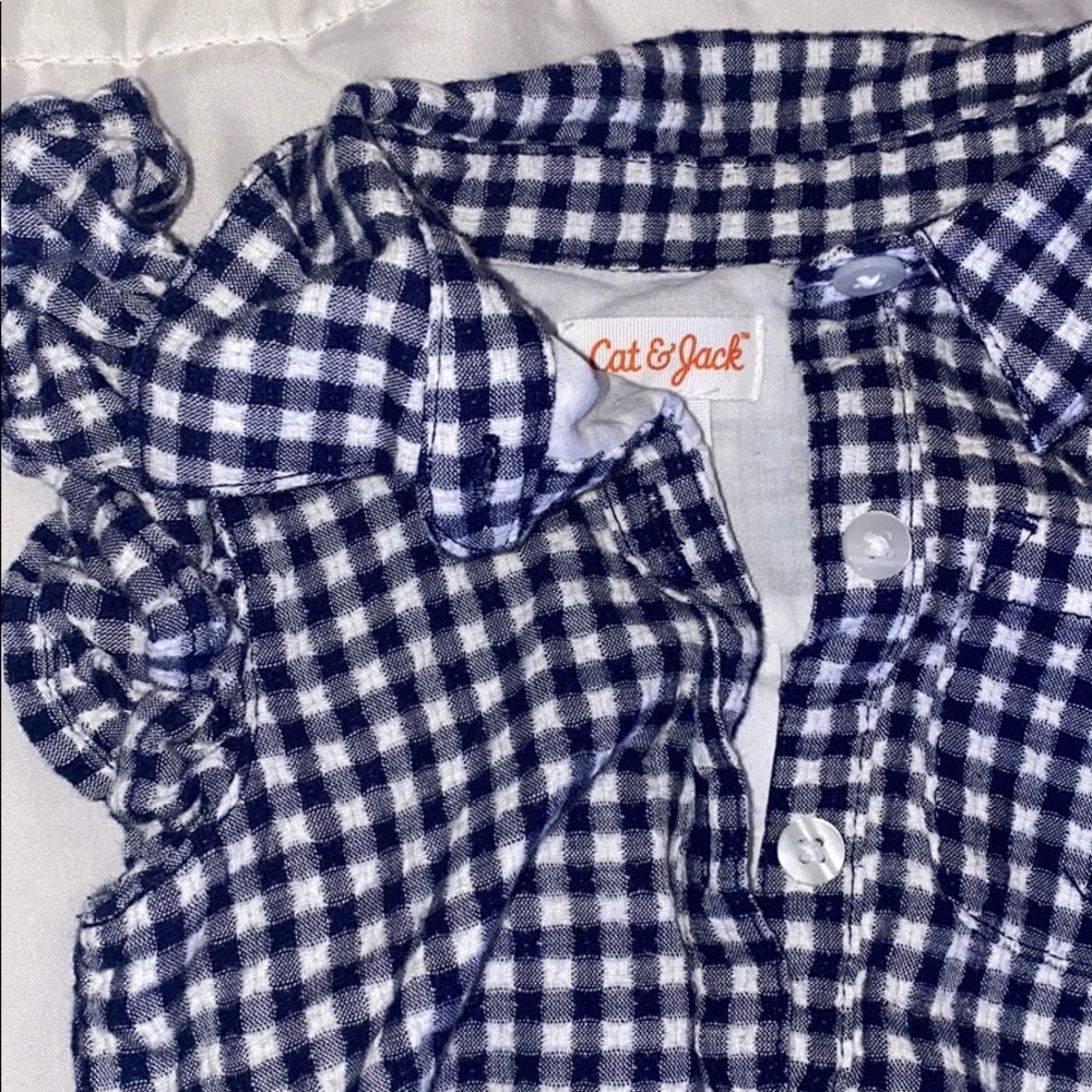 plaid button up shirt - 2t - Picture 2 of 4